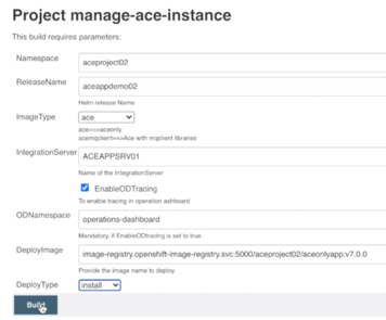 Figure 3: Deploy application Jenkins Job