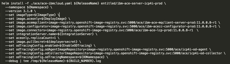 Figure 4: Helm install command